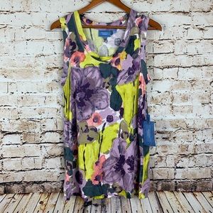 Simply Vera Vera Wang NWT Sleeveless Floral Top
